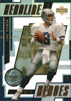 2000 Upper Deck Headline Heroes Insert Set with Troy Aikman and Brett Favre Plus