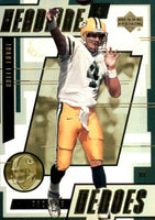 2000 Upper Deck Headline Heroes Insert Set with Troy Aikman and Brett Favre Plus