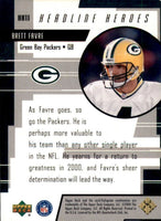 2000 Upper Deck Headline Heroes Insert Set with Troy Aikman and Brett Favre Plus