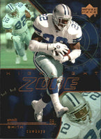 2000 Upper Deck Highlight Zone Insert Set with Emmitt Smith Plus