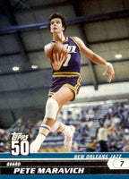 Pistol Pete Maravich 2008 Topps 50th Anniversary Honor Roll Series Mint Insert Card #50