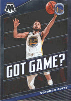 Stephen Curry 2019 2020 Panini Mosaic Got Game? Basketball Series Mint Insert Card #9