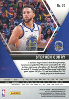 Stephen Curry 2019 2020 Panini Mosaic Basketball Series Mint Card #70