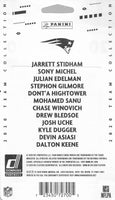 New England Patriots 2020 Donruss Factory Sealed 12 Card Team Set with Rookie Cards of Kyle Dugger and Josh Uche Plus Julian Edelman and More