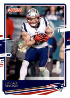New England Patriots 2020 Donruss Factory Sealed 12 Card Team Set with Rookie Cards of Kyle Dugger and Josh Uche Plus Julian Edelman and More