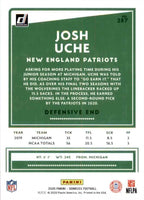 New England Patriots 2020 Donruss Factory Sealed 12 Card Team Set with Rookie Cards of Kyle Dugger and Josh Uche Plus Julian Edelman and More