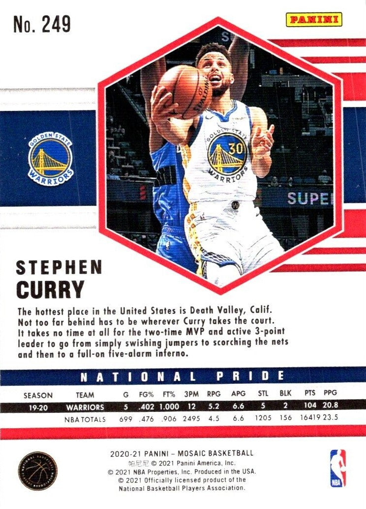 2020-21 Immaculate STEPHEN CURRY Jersey numbers game used patch card #07/30