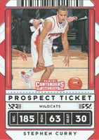 Stephen Curry 2020 2021 Panini Contenders Prospect Ticket Basketball Series Mint Card #1