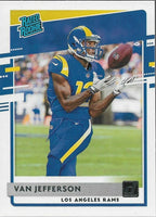 Los Angeles Rams 2020 Donruss Factory Sealed Team Set with Cam Akers and Van Jefferson Rookie Cards Plus Aaron Donald and Cooper Kupp and MORE