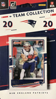 New England Patriots 2020 Donruss Factory Sealed 12 Card Team Set with Rookie Cards of Kyle Dugger and Josh Uche Plus Julian Edelman and More