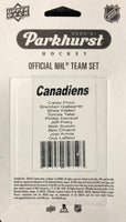 Montreal Canadiens 2020 2021 Upper Deck PARKHURST Factory Sealed Team Set Featuring a Guy Lafleur Legend Card