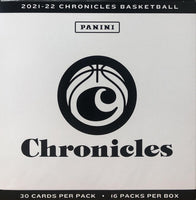2021 2022 Panini Chronicles NBA Basketball Series Sealed HANGER PACK Box with 480 Cards including EXLUSIVES