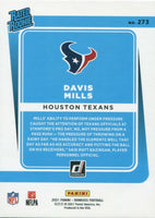 Houston Texans 2021 Donruss Factory Sealed Team Set with Rated Rookie Cards of Davis Mills #273, Nico Collins and Brevin Jordan Plus