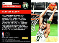 Jayson Tatum 2021 2022 Donruss Franchise Features Series Mint Insert Card #11