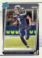 Seattle Seahawks 2021 Donruss Factory Sealed Team Set with a Rated Rookie card of D'Wayne Eskridge