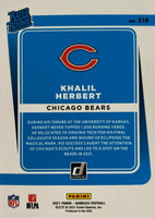 Chicago Bears 2021 Donruss Factory Sealed Team Set with a Rated Rookie Card of Justin Fields #253