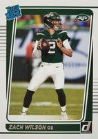 New York Jets 2021 Donruss Factory Sealed Team Set with a Rated Rookie Card of Zach Wilson #252 and Michael Carter PLUS