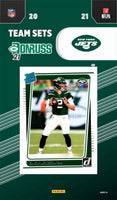 New York Jets 2021 Donruss Factory Sealed Team Set with a Rated Rookie Card of Zach Wilson #252 and Michael Carter PLUS