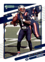 New England Patriots 2021 Donruss Factory Sealed Team Set with Tom Brady Plus a Rated Rookie card of Mac Jones #255