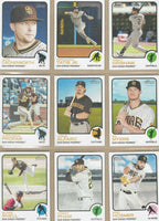 San Diego Padres 2022 Topps HERITAGE 9 Card Team Set with Fernando Tatis Jr. Plus