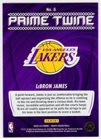 Lebron James 2022 2023 Panini Hoops Prime Twine Series Mint Insert Card #6