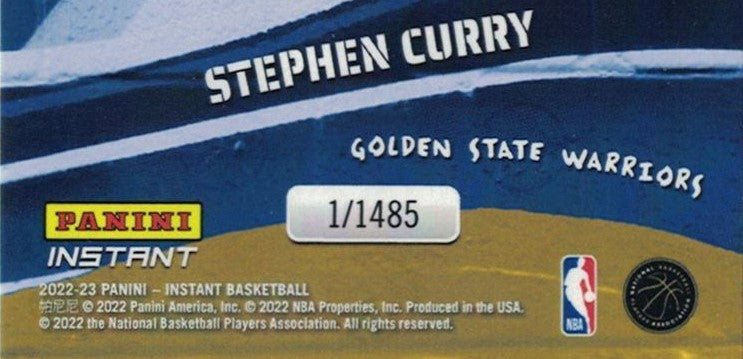 Stephen Curry RARE 2022 2023 Panini Instant My City Series Mint Card #