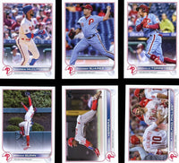 Philadelphia Phillies 2022 Topps Complete Mint Hand Collated 24 Card Team Set Featuring Bryce Harper and Rhys Hopkins Plus Rookie Cards and Others