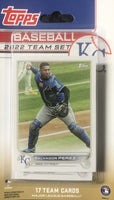 Kansas City Royals 2022 Topps Factory Sealed 17 Card Team Set Featuring Salvador Perez Plus