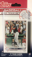 Washington Nationals 2022 Topps Factory Sealed 17 Card Team Set