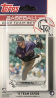 Colorado Rockies 2022 Topps Factory Sealed 17 Card Team Set