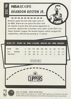 Los Angeles Clippers 2021 2022 Hoops Factory Sealed Team Set with Rookie Cards of Keon Johnson, Brandon Boston Jr. and Jason Preston