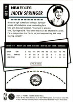 Philadelphia 76ers 2021 2022 Hoops Factory Sealed Team Set with Rookie cards of Charles Bassey and Jaden Springer