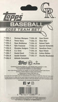 Colorado Rockies 2022 Topps Factory Sealed 17 Card Team Set
