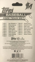 Miami Marlins 2022 Topps Factory Sealed 17 Card Team Set