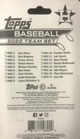 Houston Astros 2022 Topps Factory Sealed 17 Card Team Set World Series Champions!!