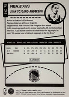 Juan Toscano Anderson 2021 2022 Hoops Series Mint Rookie Card Basketball Card 248