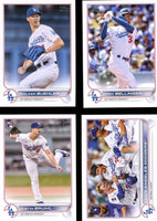 Los Angeles Dodgers 2022 Topps Complete Mint Hand Collated 22 Card Team Set Featuring Mookie Betts and Clayton Kershaw Plus Rookie Cards and Others
