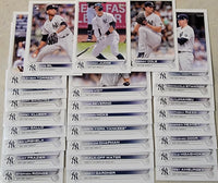 New York Yankees 2022 Topps Complete Mint Hand Collated 26 Card Team Set Featuring Aaron Judge and Gerrit Cole Plus Rookie Cards and Others