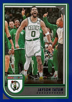 Jayson Tatum 2022 2023 HOOPS Basketball Series Mint BLUE Parallel Card #1