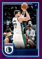 Luka Doncic 2022 2023 Panini Hoops Basketball Series Mint PURPLE Parallel Version Card #119