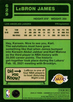 LeBron James 2020 2021 Panini Chronicles Classics Basketball Series Mint Card #629