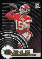 Patrick Mahomes II 2020 Donruss OPTIC T-Minus 3 2 1 Series Mint Insert Card #TM-4