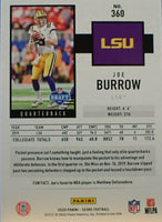 Joe Burrow 2020 Score Series Mint Rookie Card #360 in LSU College Jersey