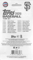 San Francisco Giants 2020 Topps Factory Sealed 17 Card Team Set