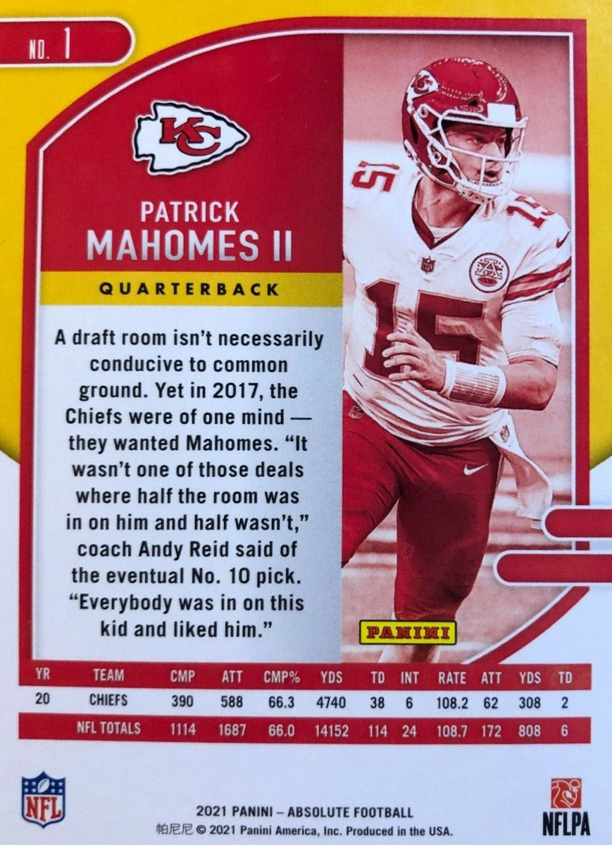 Patrick Mahomes II 2022 Absolute Championship Fabric Super Bowl