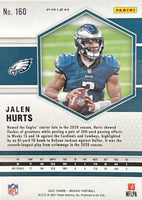 Jalen Hurts 2021 Panini Mosaic Silver Prizm Series Mint 2nd Year Card #160