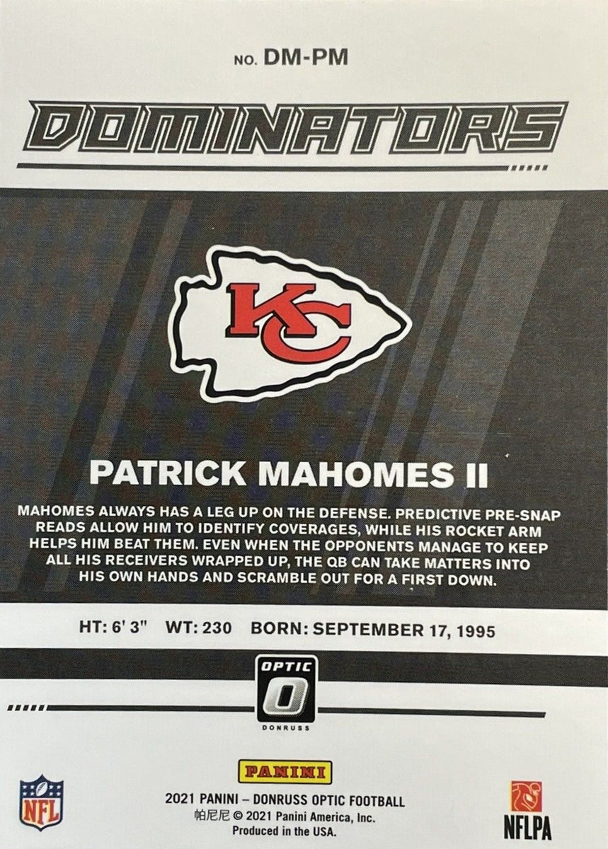 Patrick Mahomes 2022 Panini Donruss Threads Series Mint Insert