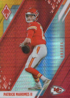Patrick Mahomes II 2021 Panini Phoenix Fire Burst Card #57