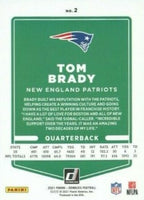 Tom Brady 2021 Donruss Football Series BLUE Press Proof Version of Card #2
