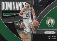 Jayson Tatum 2021 2022 Panini Prizm Dominance Series Mint Insert Card #5